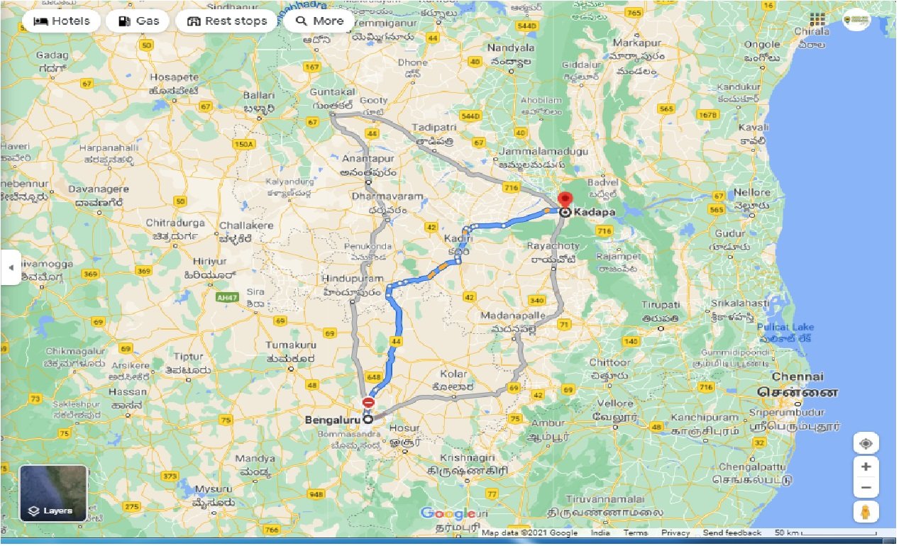 Bangalore To Kadapa Route Map Caronrentals-Bangalore To Kadapa Taxi Round Trip | Book Car On Rent