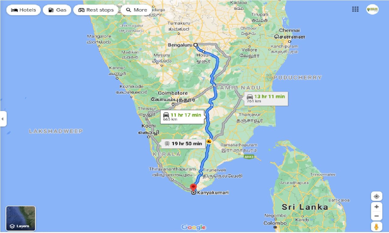 Bangalore To Kanyakumari Distance By Road Caronrentals-Bangalore To Kanyakumari One Way | Book Car On Rent