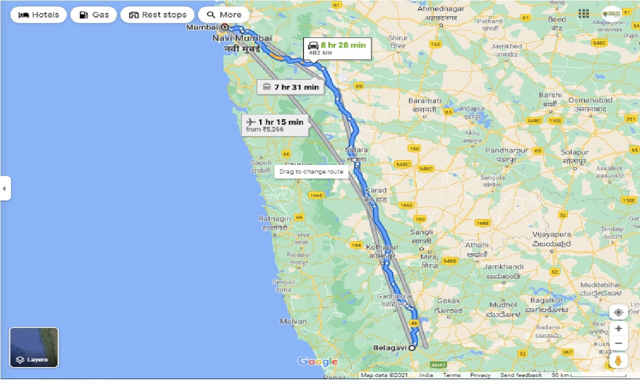 Distance From Belgaum To Mumbai Caronrentals-Belgaum To Mumbai One Way | Book Car On Rent