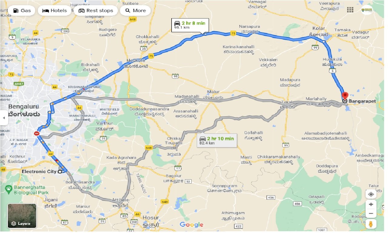 CarOnRentals-Electronic-City To Bangarapet One Way | Book Car On Rent