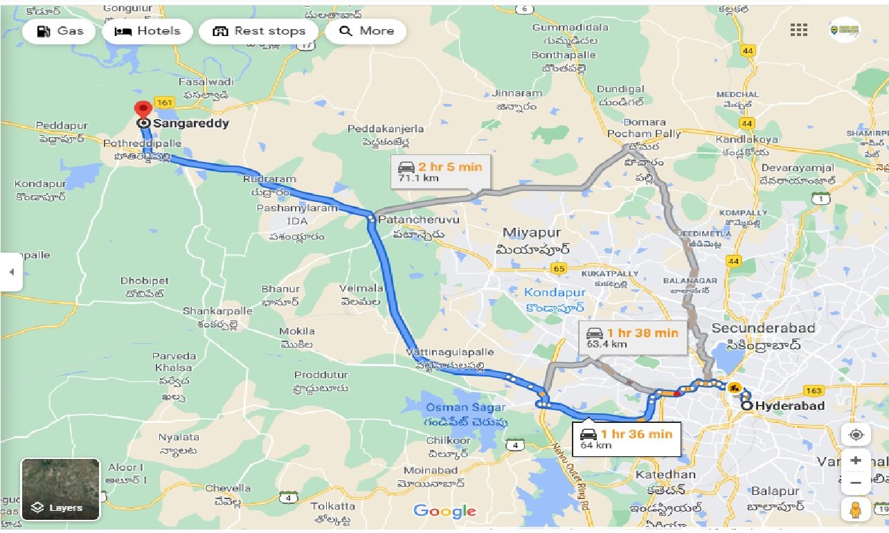 Sangareddy Distance From Hyderabad Caronrentals-Hyderabad To Sangareddy One Way | Book Car On Rent