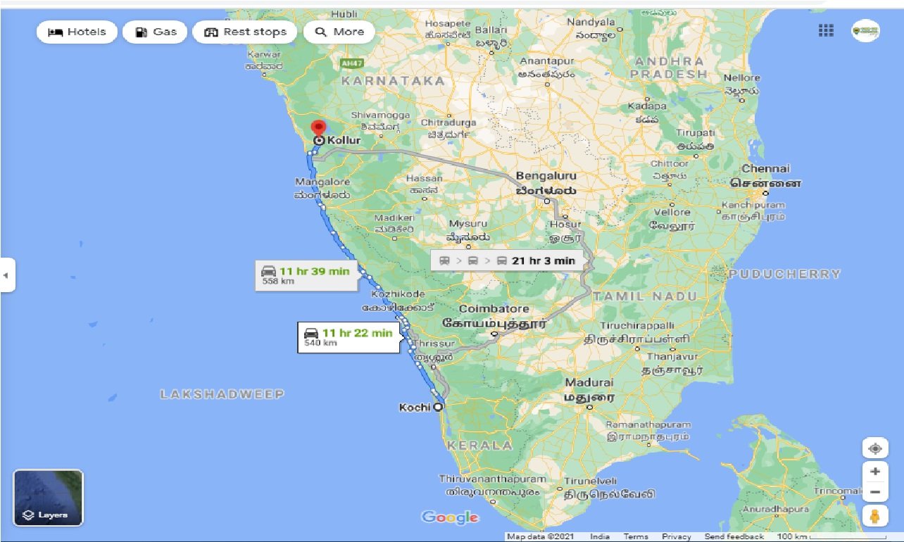 Elevation of Mookambika Temple Dwara, Kollur-Kundapur Road, Kollur,  Karnataka, India - Topographic Map - Altitude Map