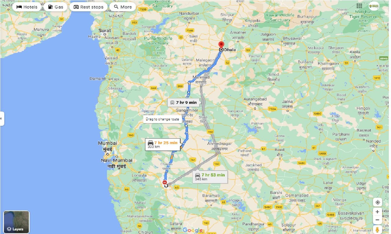 Pune To Dhule Distance By Road Caronrentals-Pune To Dhule Taxi One Way | Book Car On Rent