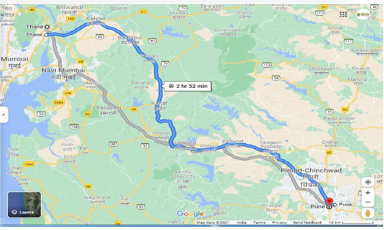 Distance From Pune To Thane Caronrentals-Thane To Pune Round Trip | Book Car On Rent