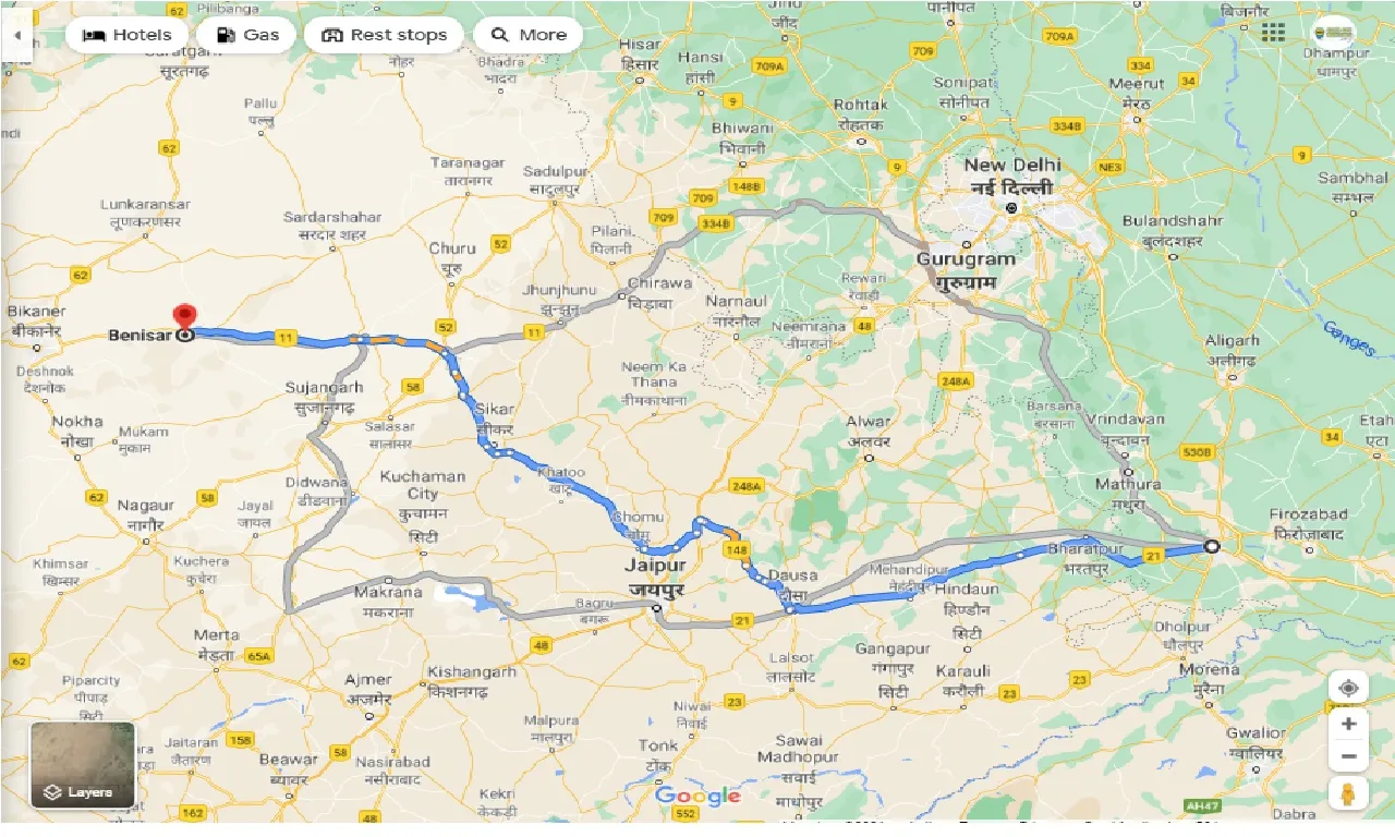 agra-to-benisar-taxi