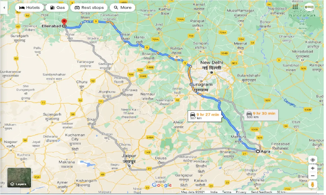 agra-to-ellenabad-taxi