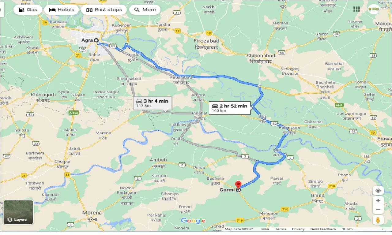 agra-to-gormi-one-way