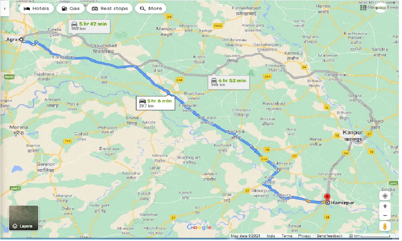 agra-to-hamirpur-one-way