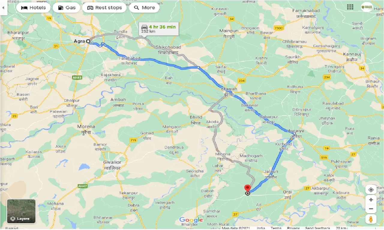 agra-to-konch-one-way