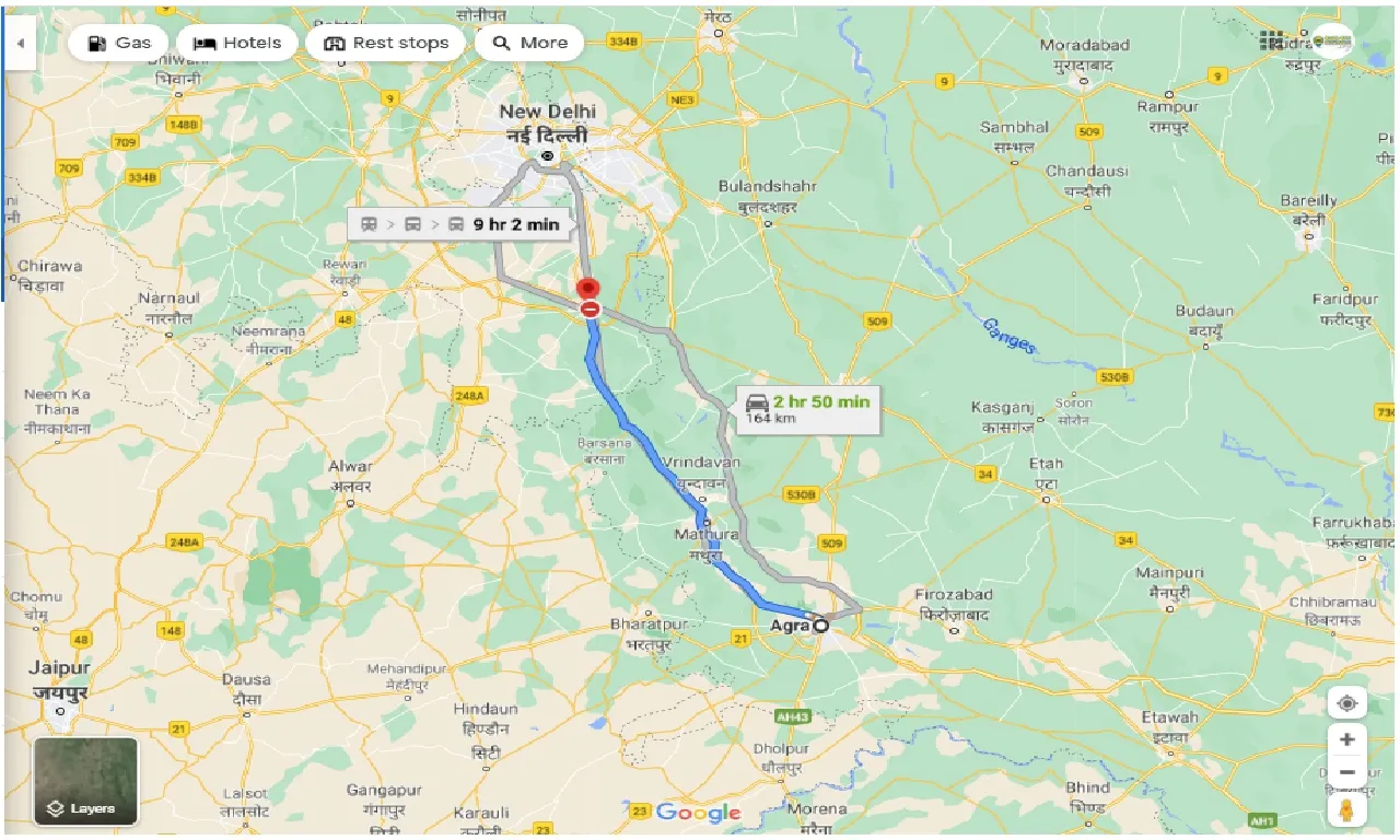 agra-to-palwal-one-way