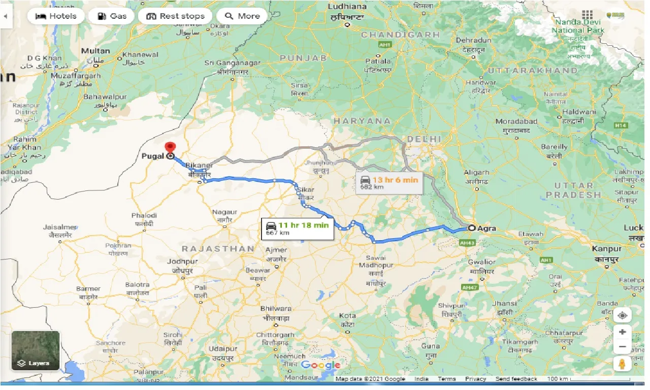 agra-to-pugal-taxi