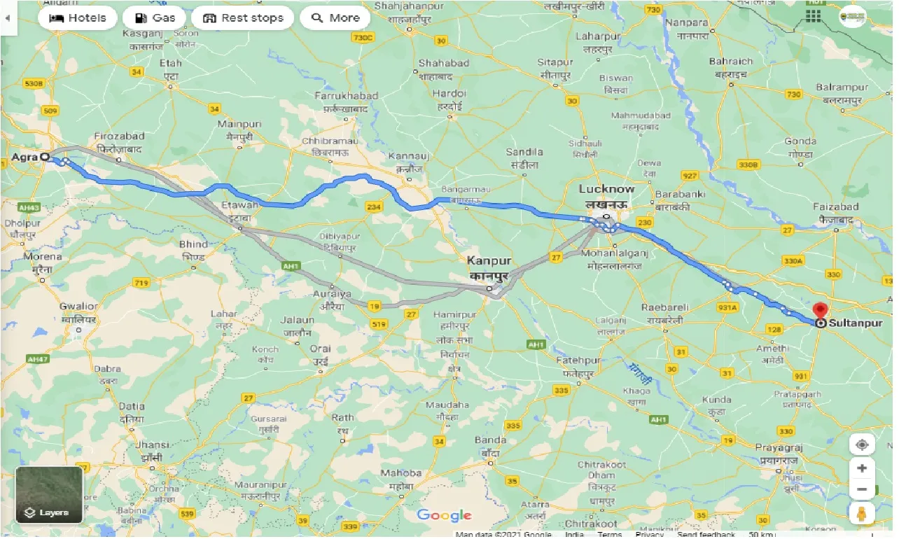 agra-to-sultanpur-one-way