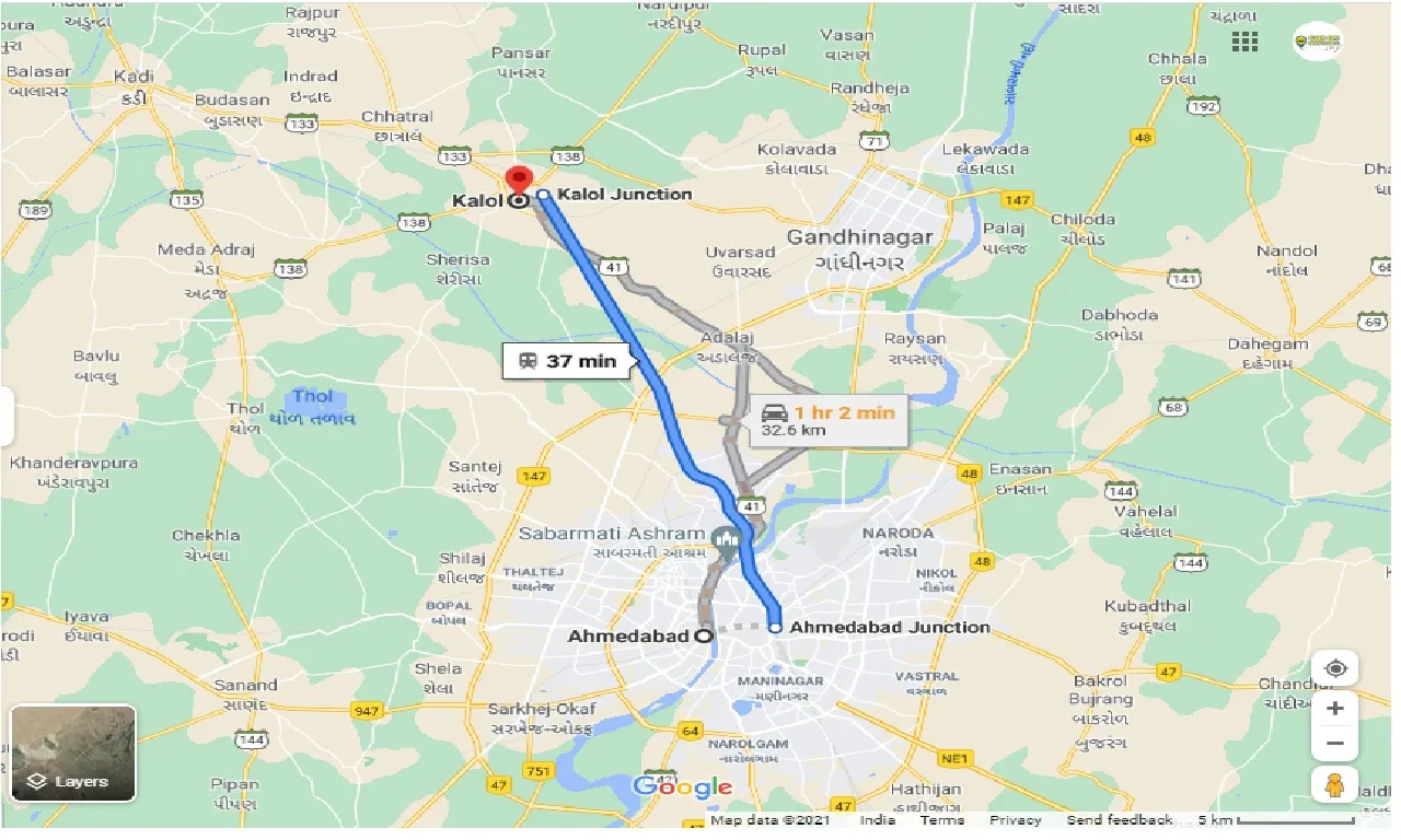 ahmedabad-to-kalol-round-trip