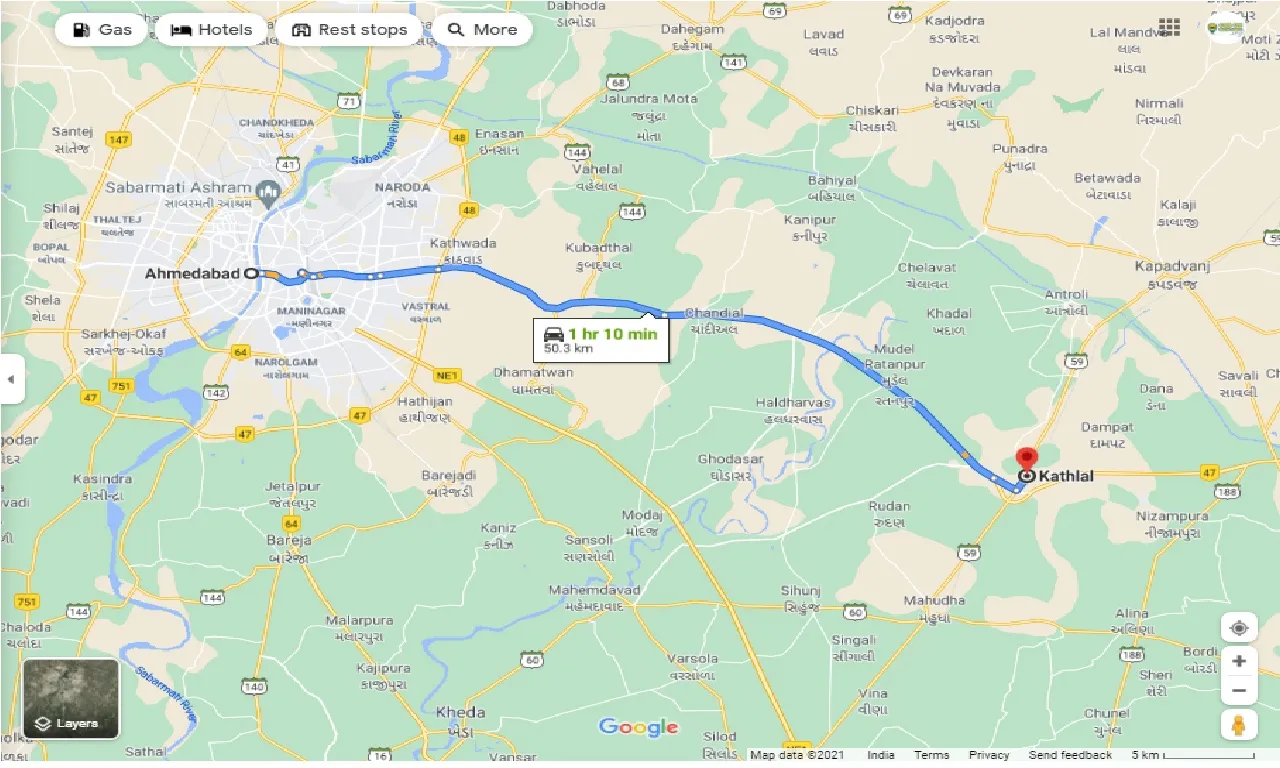 ahmedabad-to-kathlal-round-trip