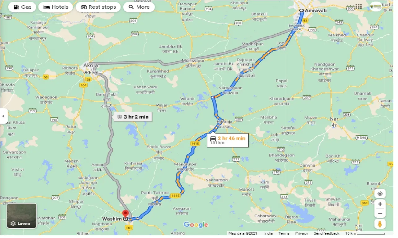 amravati-to-washim-one-way