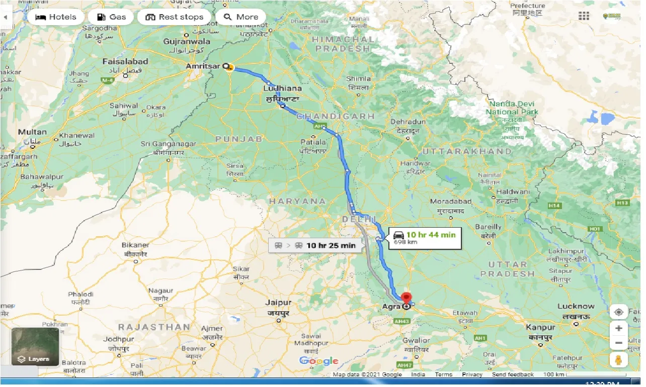 amritsar-to-agra-one-way