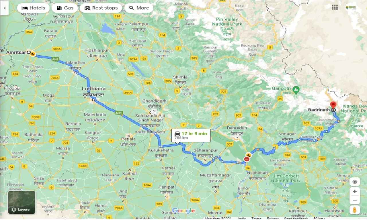 amritsar-to-badrinath-one-way