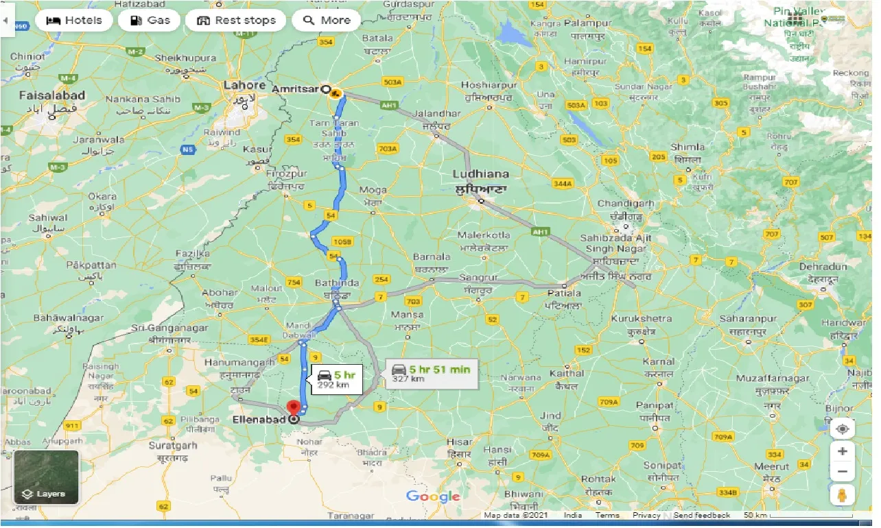 amritsar-to-ellenabad-taxi