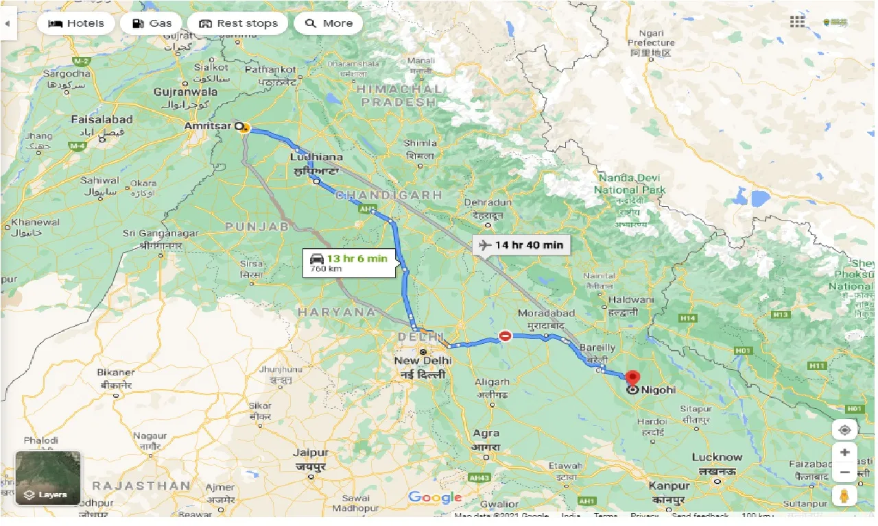 amritsar-to-nigohi-one-way