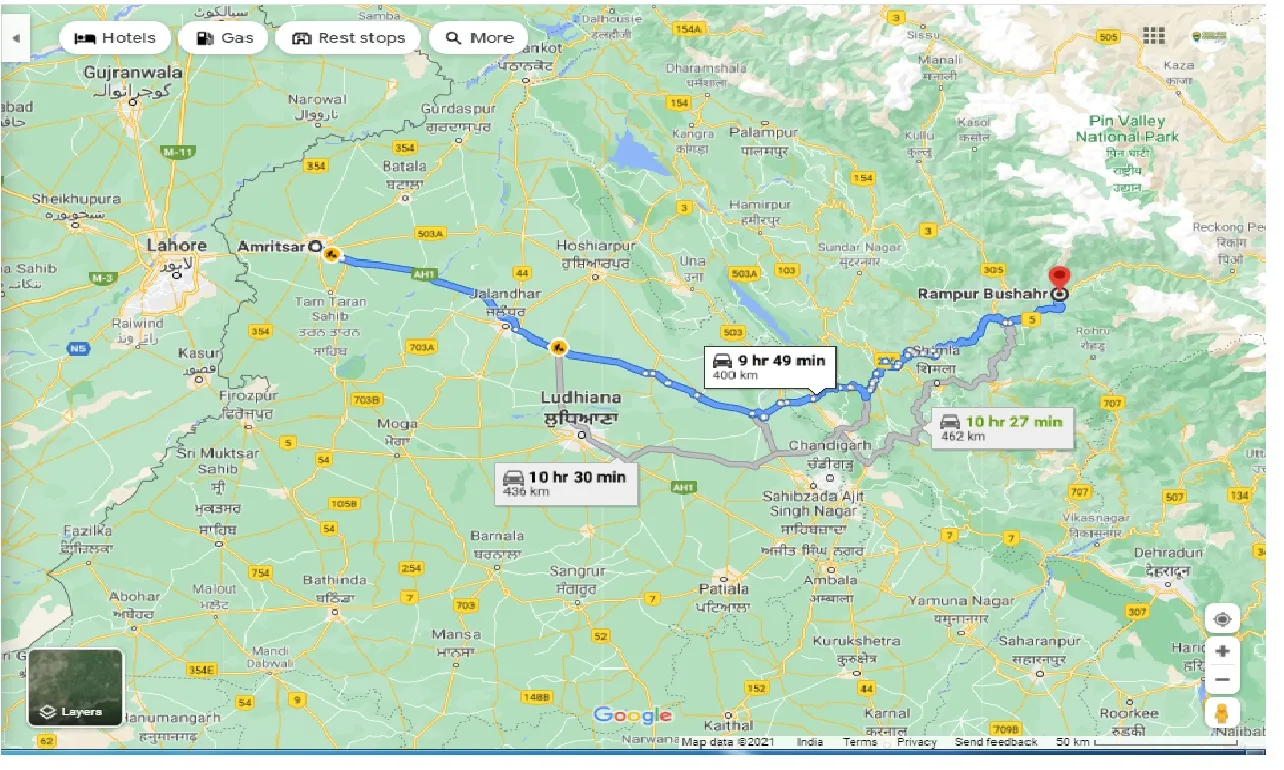 amritsar-to-rampur-bushahr-taxi