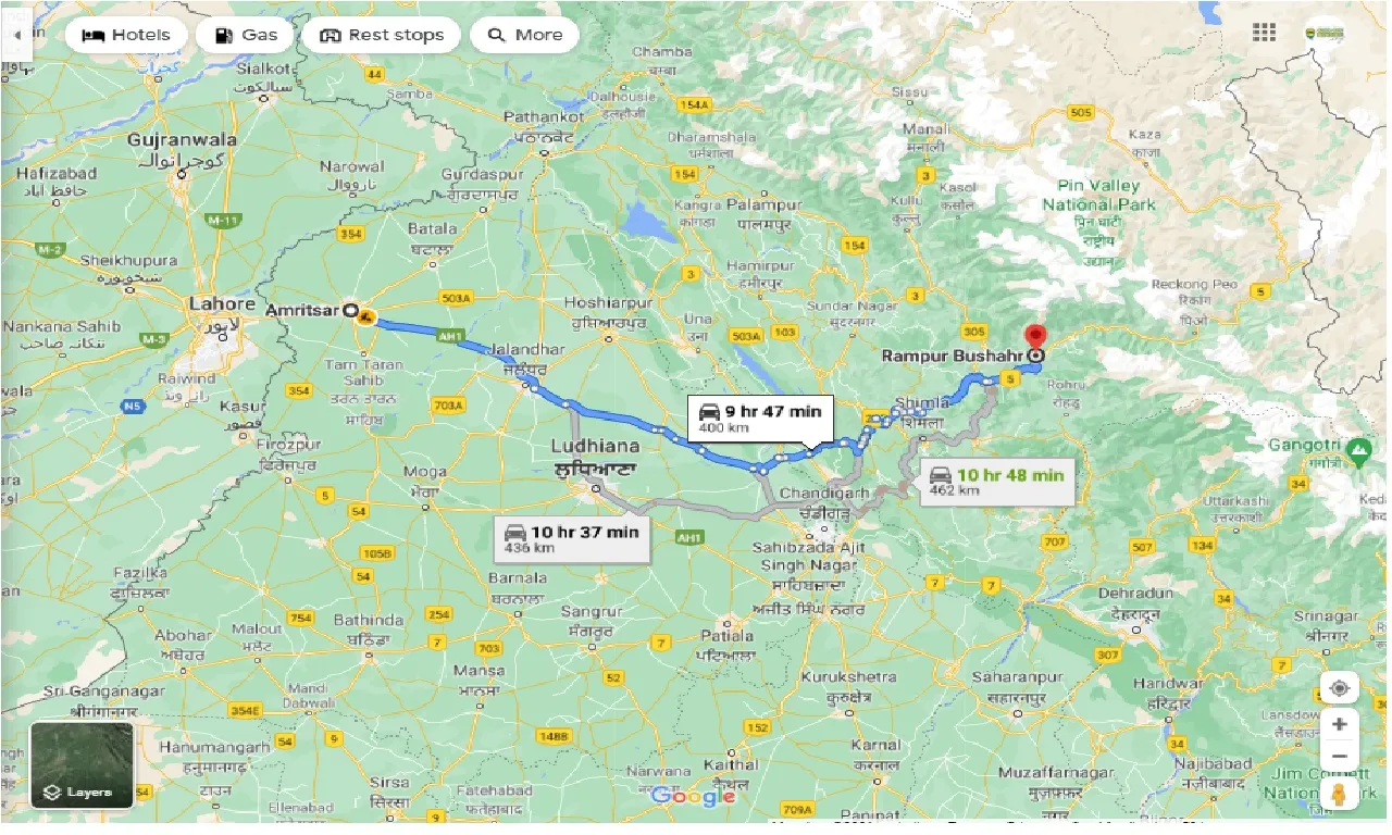 amritsar-to-ranpur-bushahr-one-way