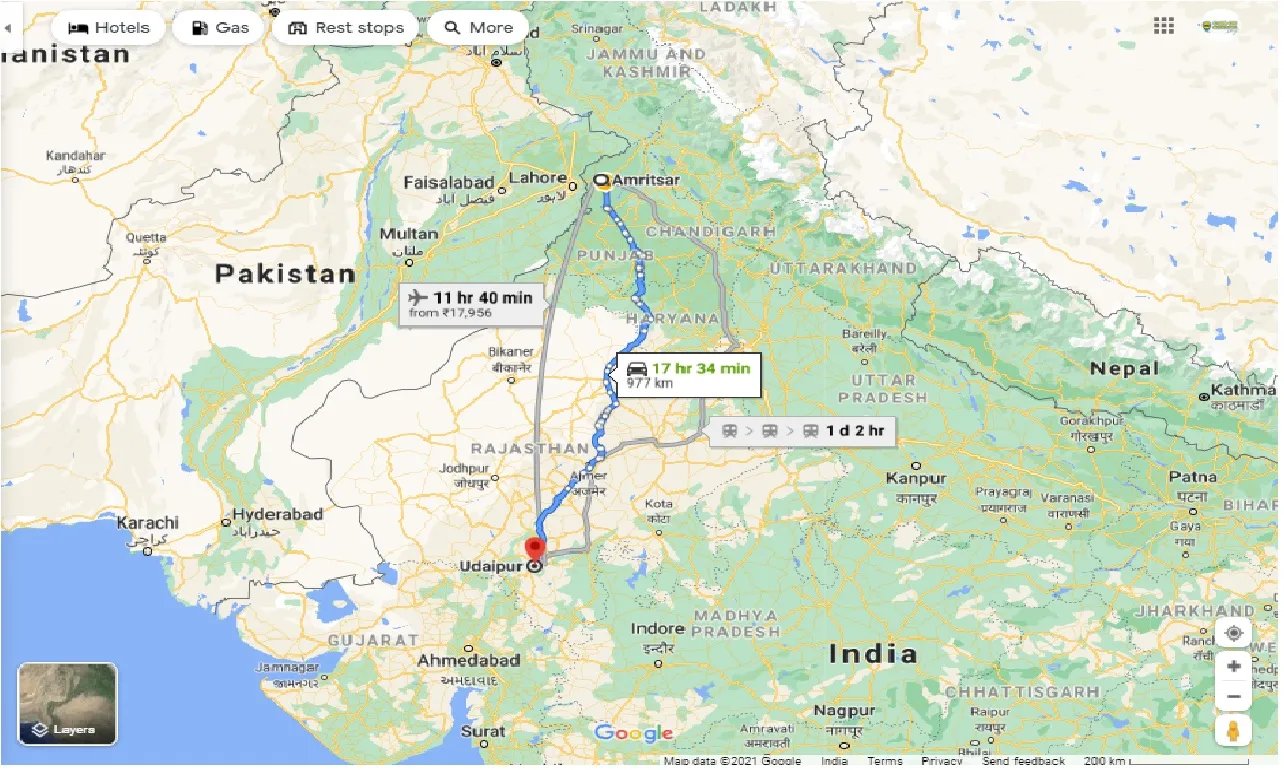 amritsar-to-udaipur-one-way