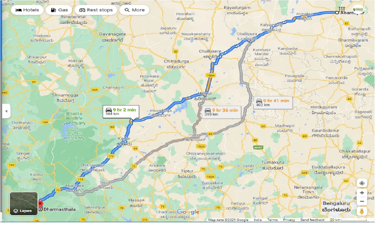 anantapur-to-dharmasthala-round-trip