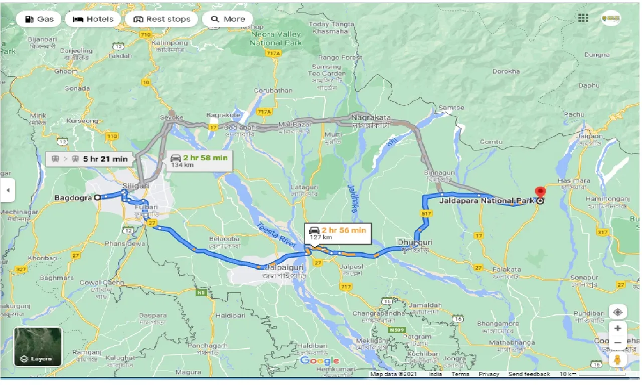 bagdogra-to-jaldapara-round-trip