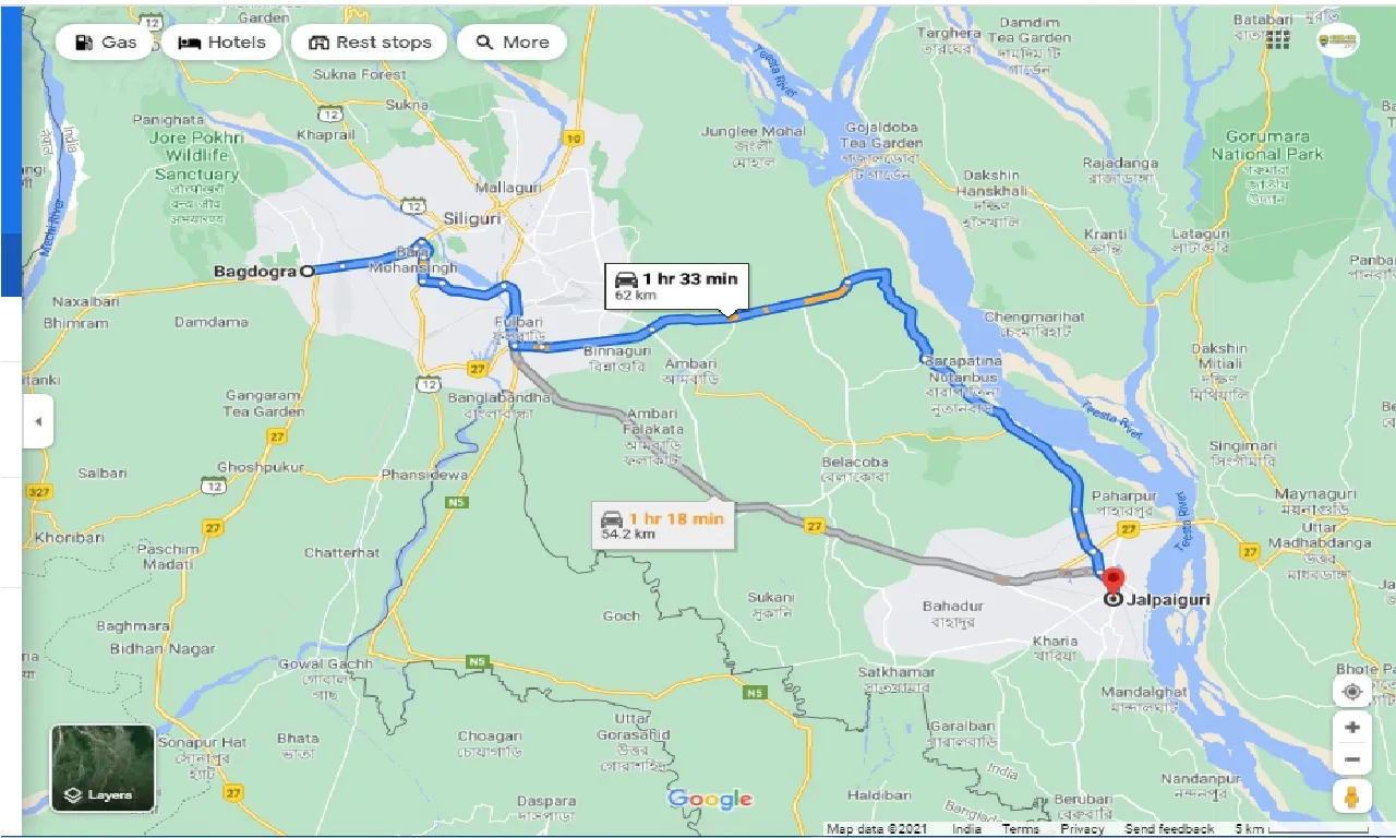 bagdogra-to-jalpaiguri-round-trip