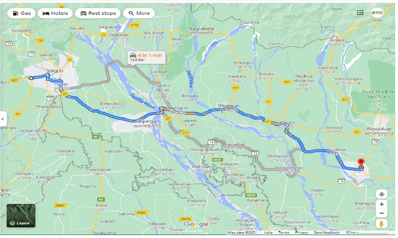 bagdogra-to-new-cooch-behar-one-way