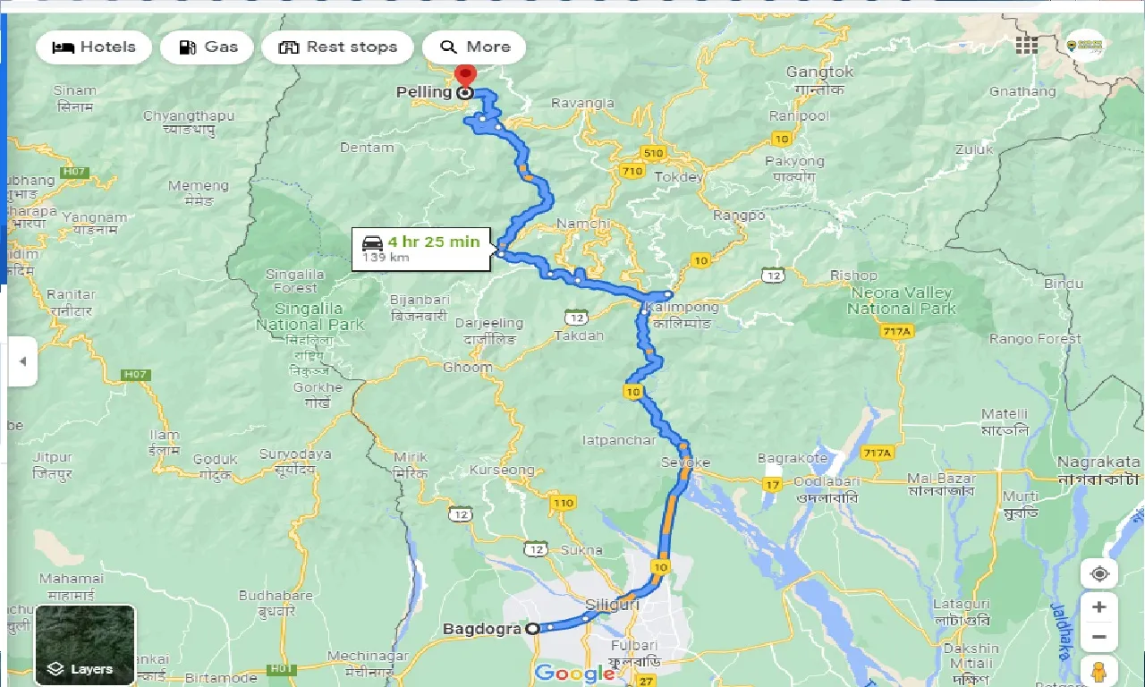 bagdogra-to-pelling-one-way