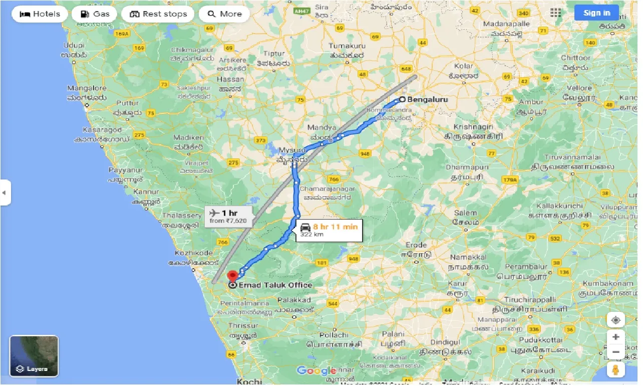 bangalore-to-ernad-round-trip