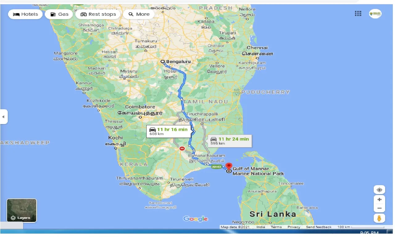 bangalore-to-gulf-of-mannar-marine-national-park-one-way