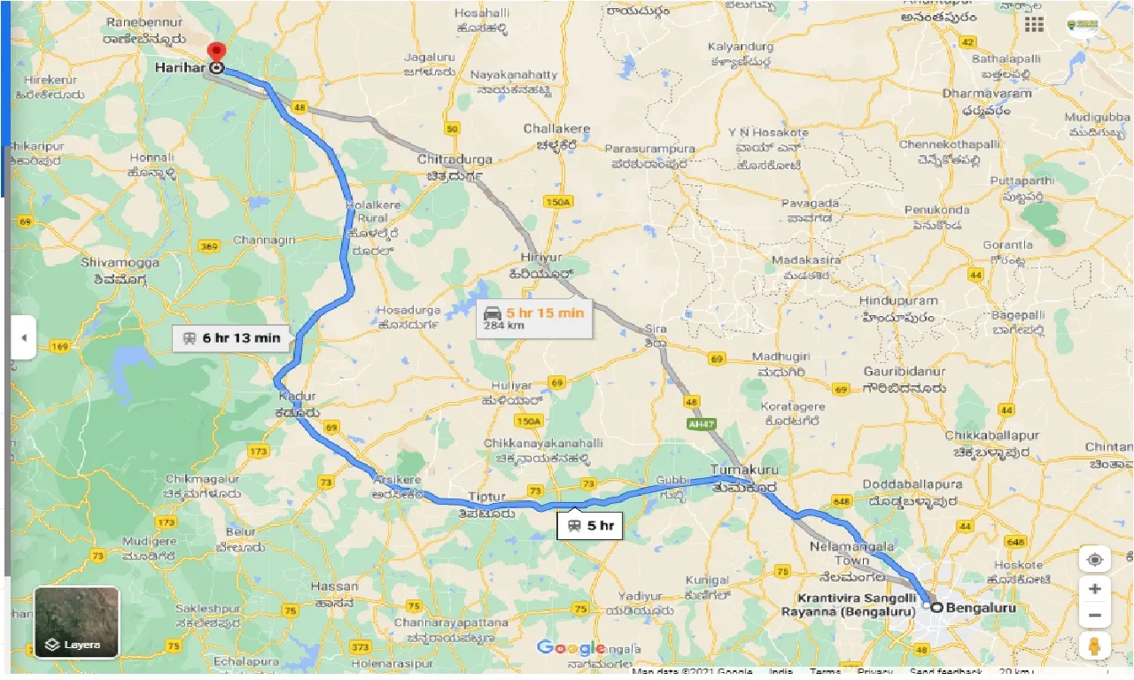 bangalore-to-harihar-round-trip