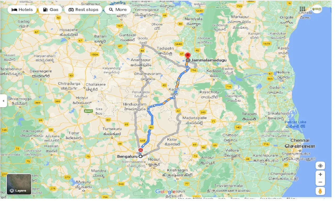 bangalore-to-jammalamadugu-one-way