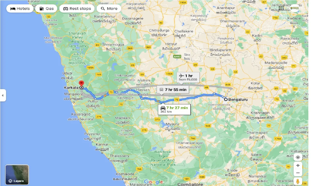 bangalore-to-karkal-one-way