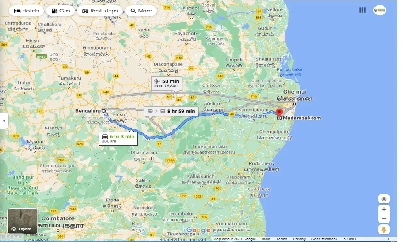 bangalore-to-madambakkam-one-way