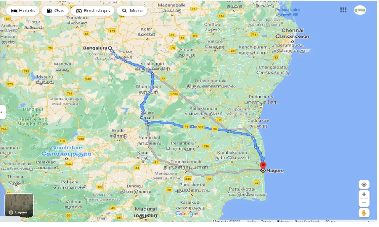 bangalore-to-nagore-one-way