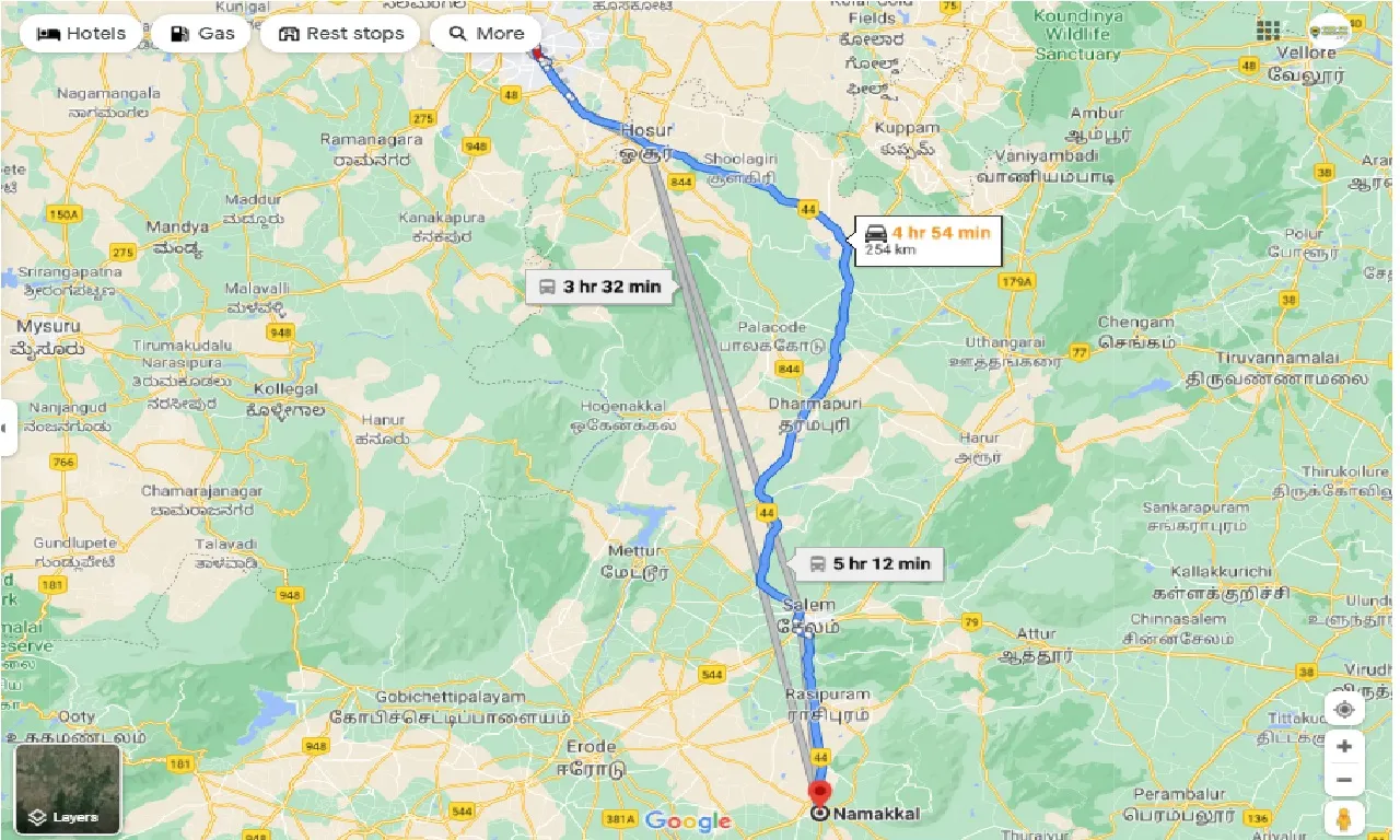 bangalore-to-namakkal-round-trip