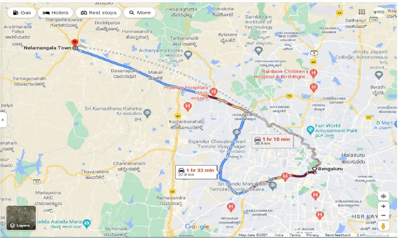 bangalore-to-nelamangala-one-way