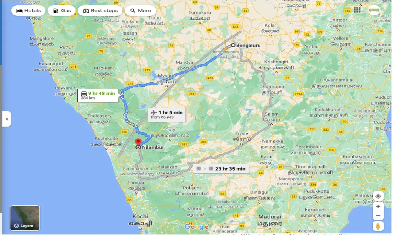 bangalore-to-nilambur-round-trip