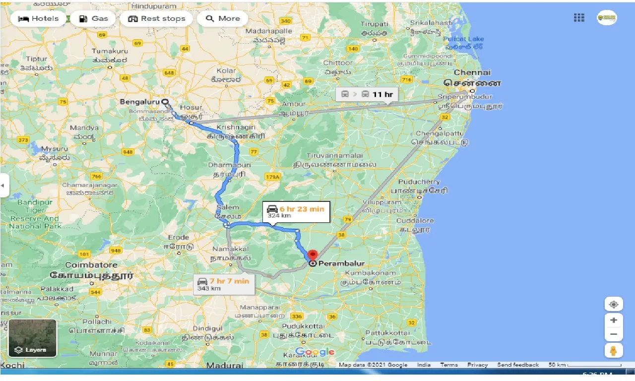 bangalore-to-perambalur-round-trip