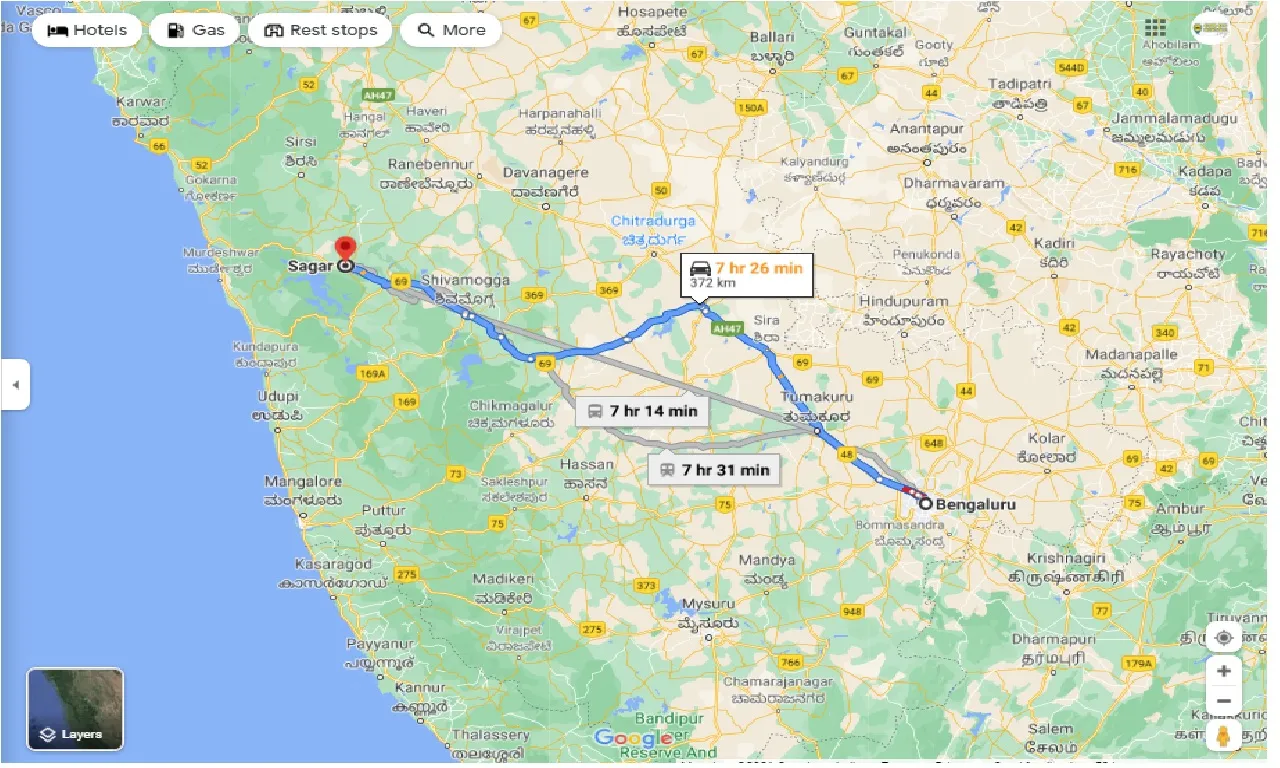 bangalore-to-sagara-round-trip