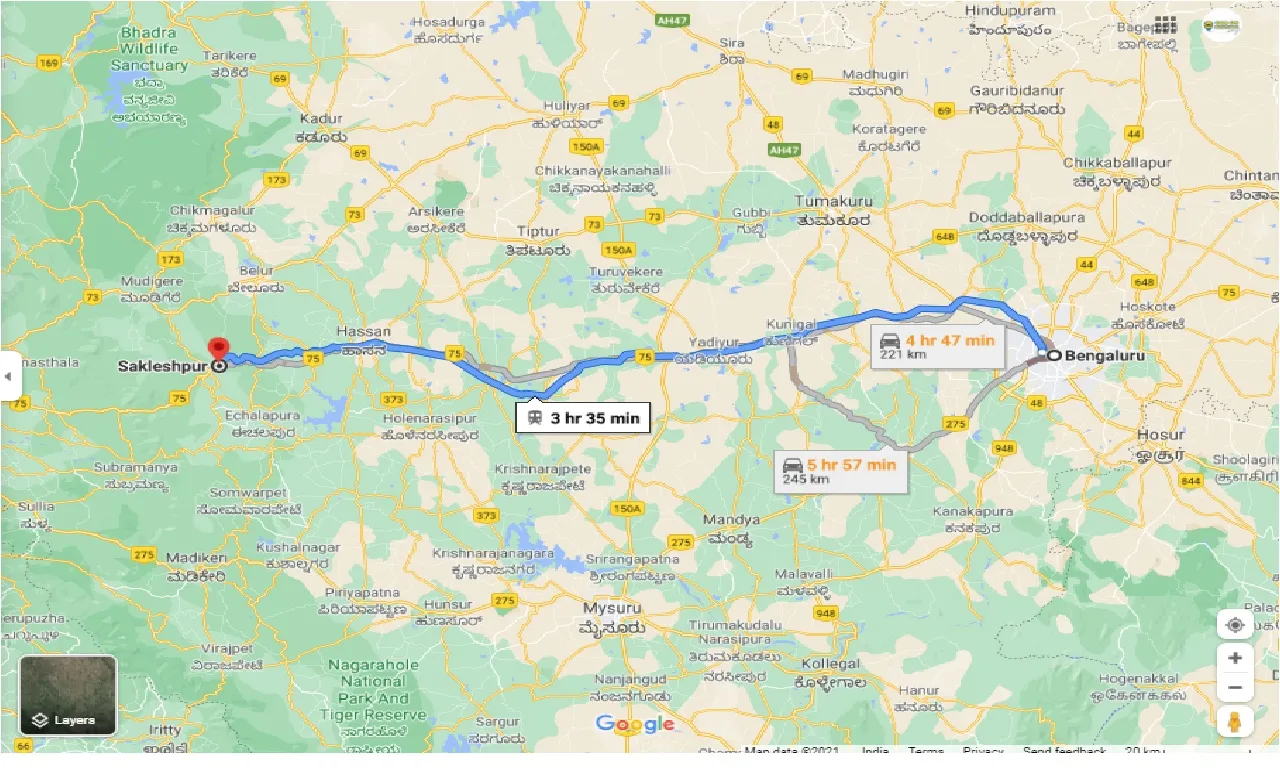 bangalore-to-sakleshpur-one-way