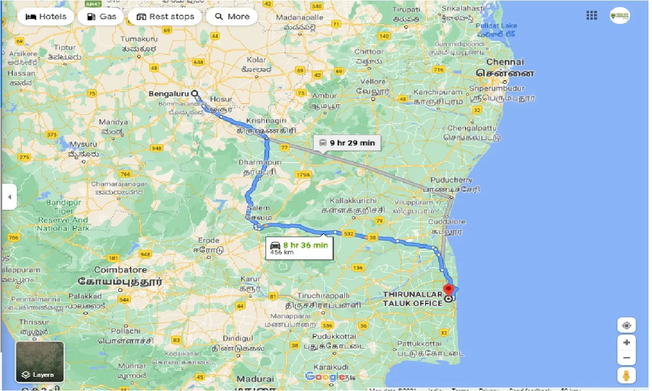 bangalore-to-thirunallar-taluk-round-trip