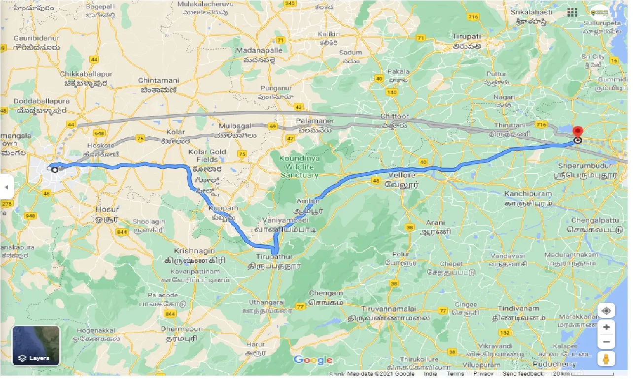 bangalore-to-thiruvallur-one-way