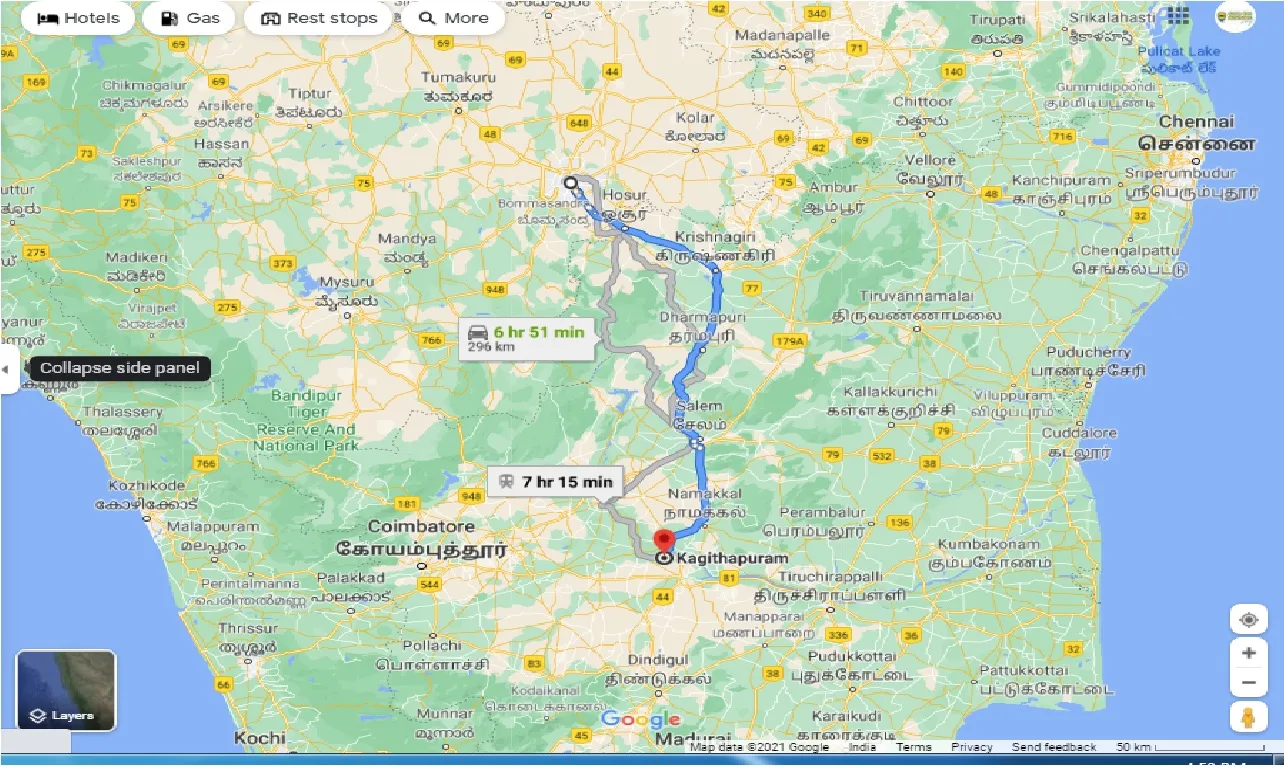 bangalore-to-tnpl-pugalur-one-way