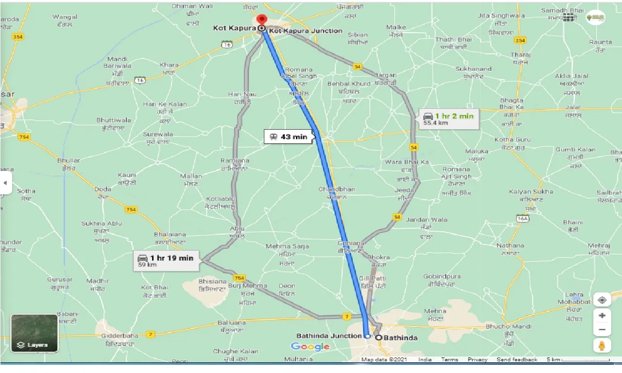 bathinda-to-kotkapura-one-way