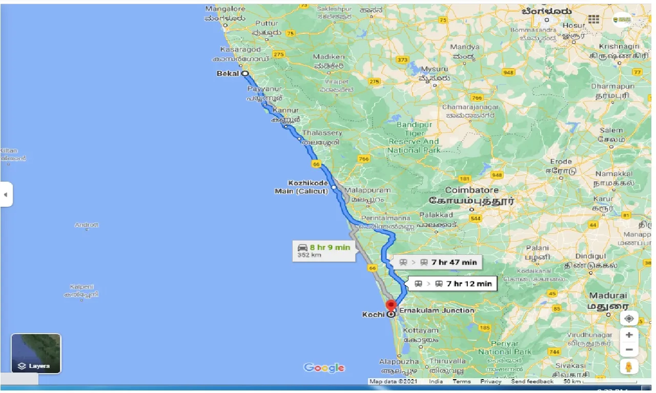 bekal-to-cochin-round-trip