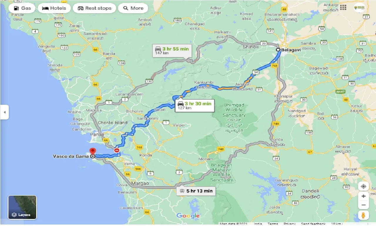 belgaum-to-vasco-da-gama-one-way